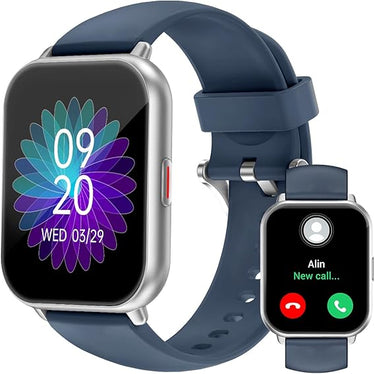 RUIMEN Smartwatch con Llamadas,Reloj Inteligente Haga Reciba Llamada y Asistente Voz,Smartwatch Mujer Hombre con Podómetro Oxígeno Sanguine Impermeable IP68 100+ Deportes Modos